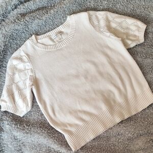 Christopher & Banks Cream Knit Top